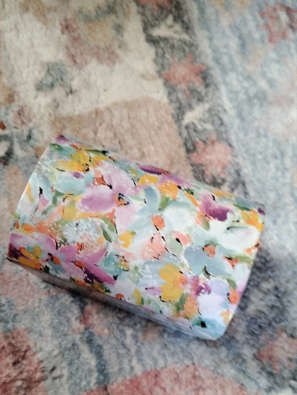 Colorful Floral Decorative Storage Box